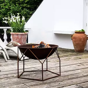 IvyLine Outdoor Buckingham Firebowl (Rust Coloured) - image 2